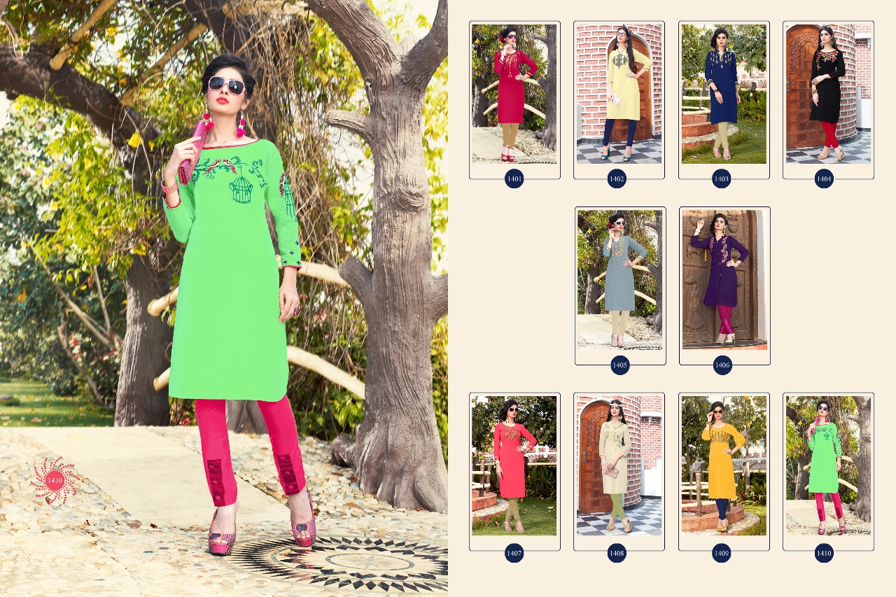 Mahira Vol-2 By Veera Tex 1401 To 1410 Series Indian Designer Stylish Embroidered Fancy Casual Wear & Occasional Wear Georgette & Santoon Inner Kurtis At Wholesale Price