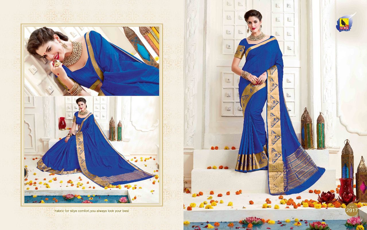 Mansarovar By Ashika Sarees 2911 To 2928 Series Indian Beautiful Designer Colorful Fancy Traditional Wear & Occasional Wear Tusser Silk Cotton Printed Sarees At Wholesale Price