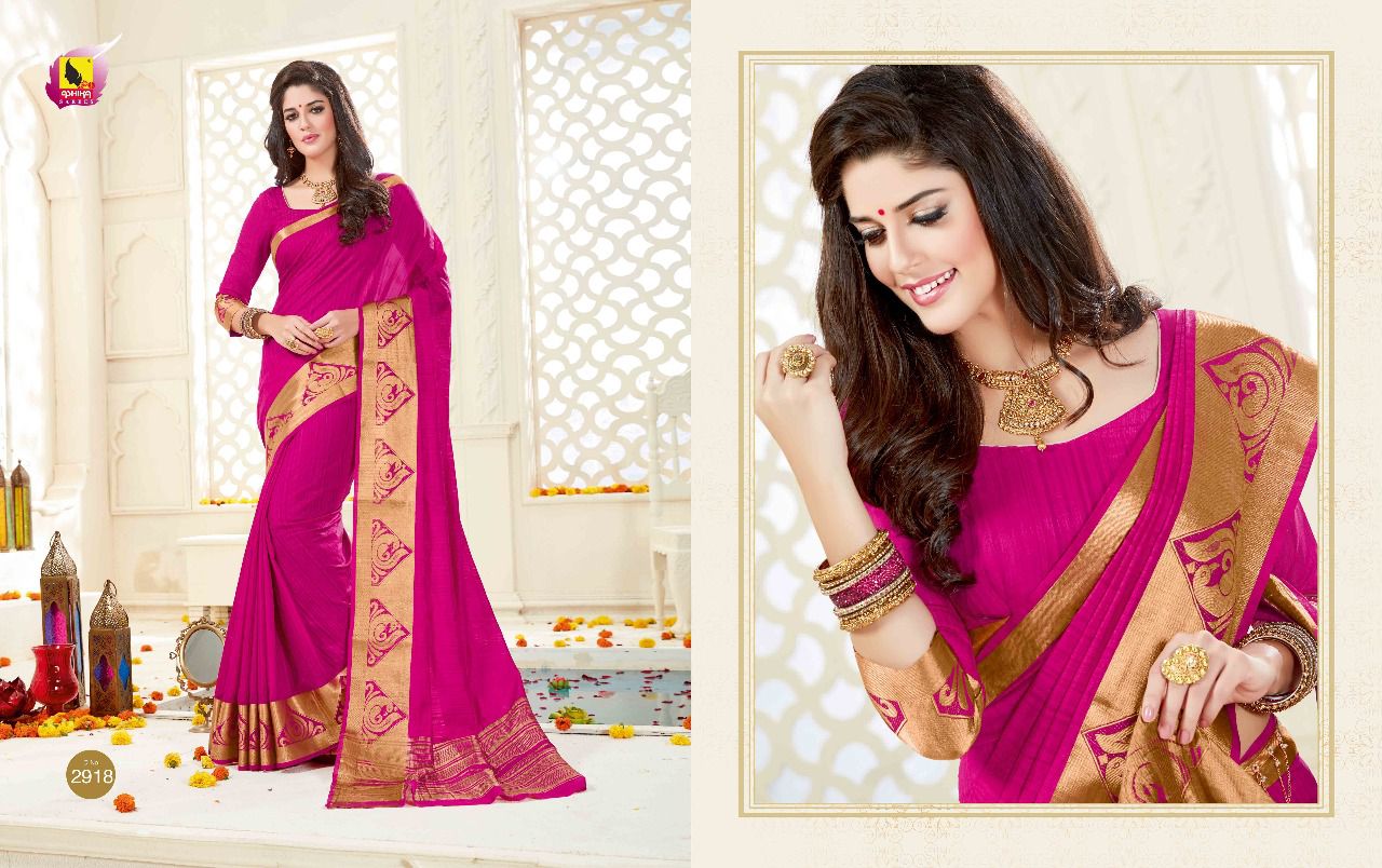 Mansarovar By Ashika Sarees 2911 To 2928 Series Indian Beautiful Designer Colorful Fancy Traditional Wear & Occasional Wear Tusser Silk Cotton Printed Sarees At Wholesale Price