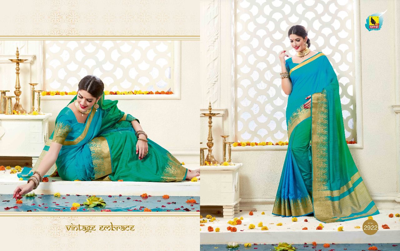 Mansarovar By Ashika Sarees 2911 To 2928 Series Indian Beautiful Designer Colorful Fancy Traditional Wear & Occasional Wear Tusser Silk Cotton Printed Sarees At Wholesale Price