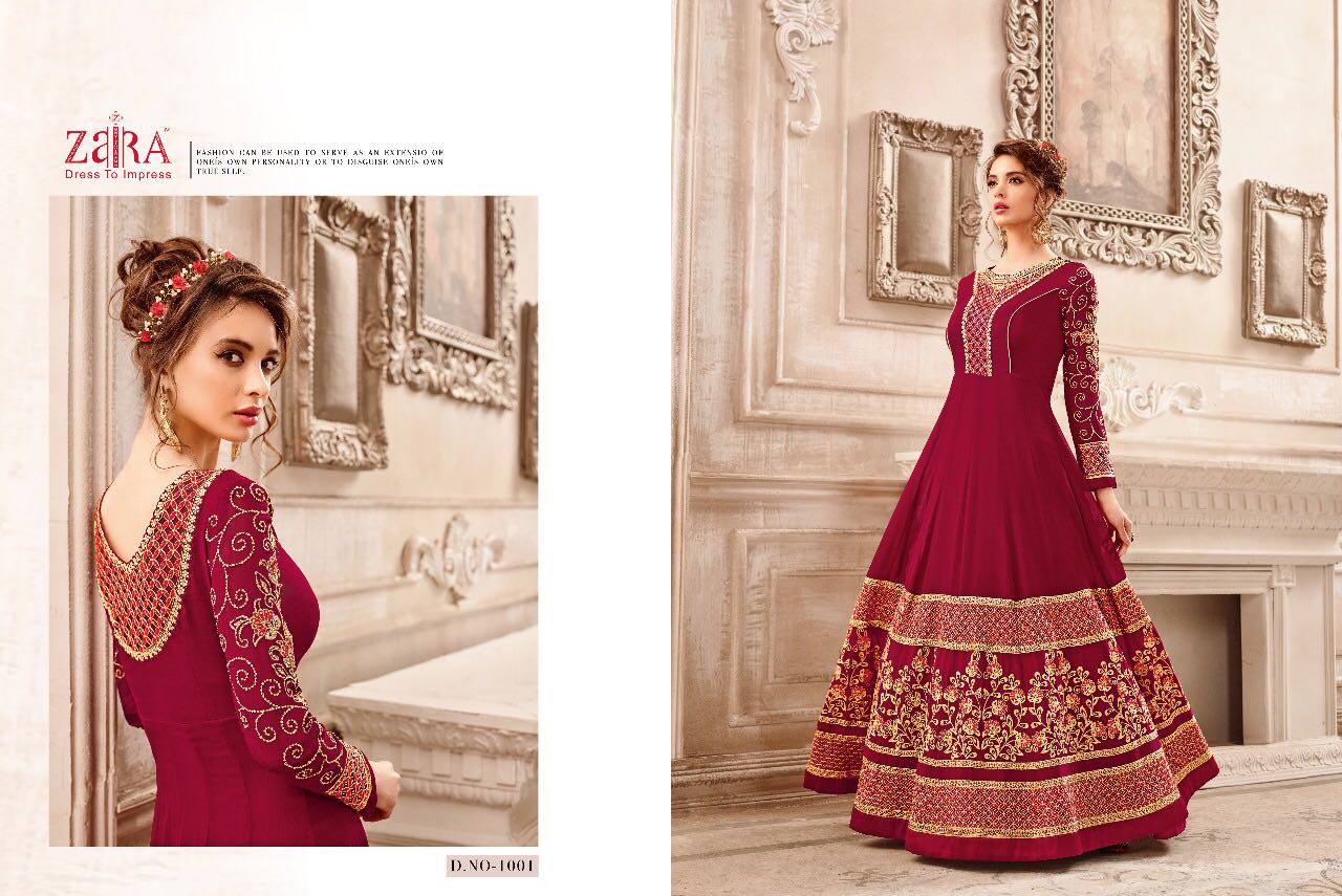 Mastani By Zaira 1001 To 1008 Series Designer Bridal Wear Suits Beautiful Fancy Colorful Party Wear & Occasional Wear Georgette Dresses At Wholesale Price