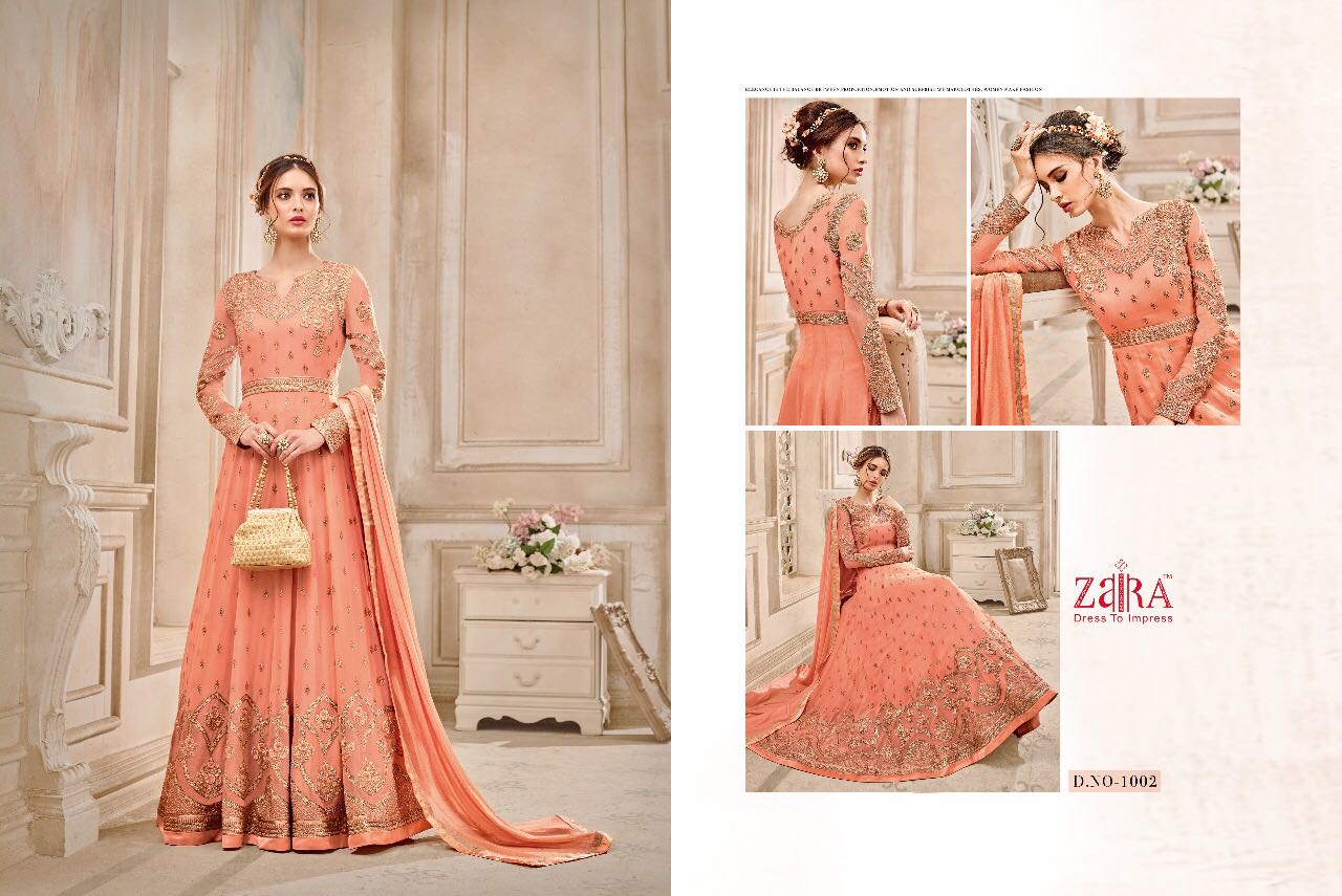 Mastani By Zaira 1001 To 1008 Series Designer Bridal Wear Suits Beautiful Fancy Colorful Party Wear & Occasional Wear Georgette Dresses At Wholesale Price