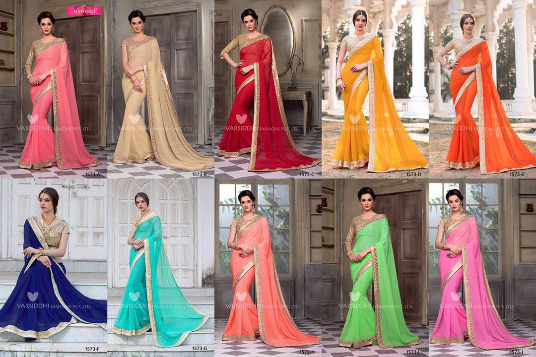 Mintorsi 1573-a To J Series By Varsiddhi Fashion Indian Traditional Beautiful Colorful Stylish Designer Pretty Party Wear Occasional Wear Casual Wear Sarees At Wholesale Price