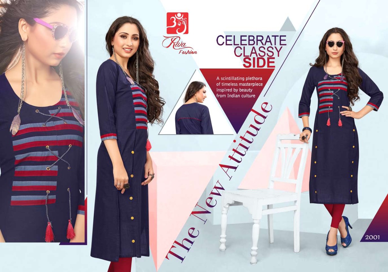 Mishree Vol-12 By Riva Fashion 2001 To 2012 Series Stylish Beautiful Colorful Fancy Casual Wear & Ethnic Wear Rayon/cotton Printed Kurtis At Wholesale Price