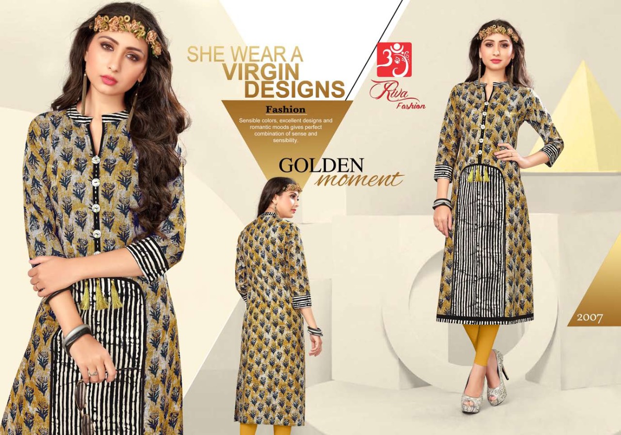Mishree Vol-12 By Riva Fashion 2001 To 2012 Series Stylish Beautiful Colorful Fancy Casual Wear & Ethnic Wear Rayon/cotton Printed Kurtis At Wholesale Price