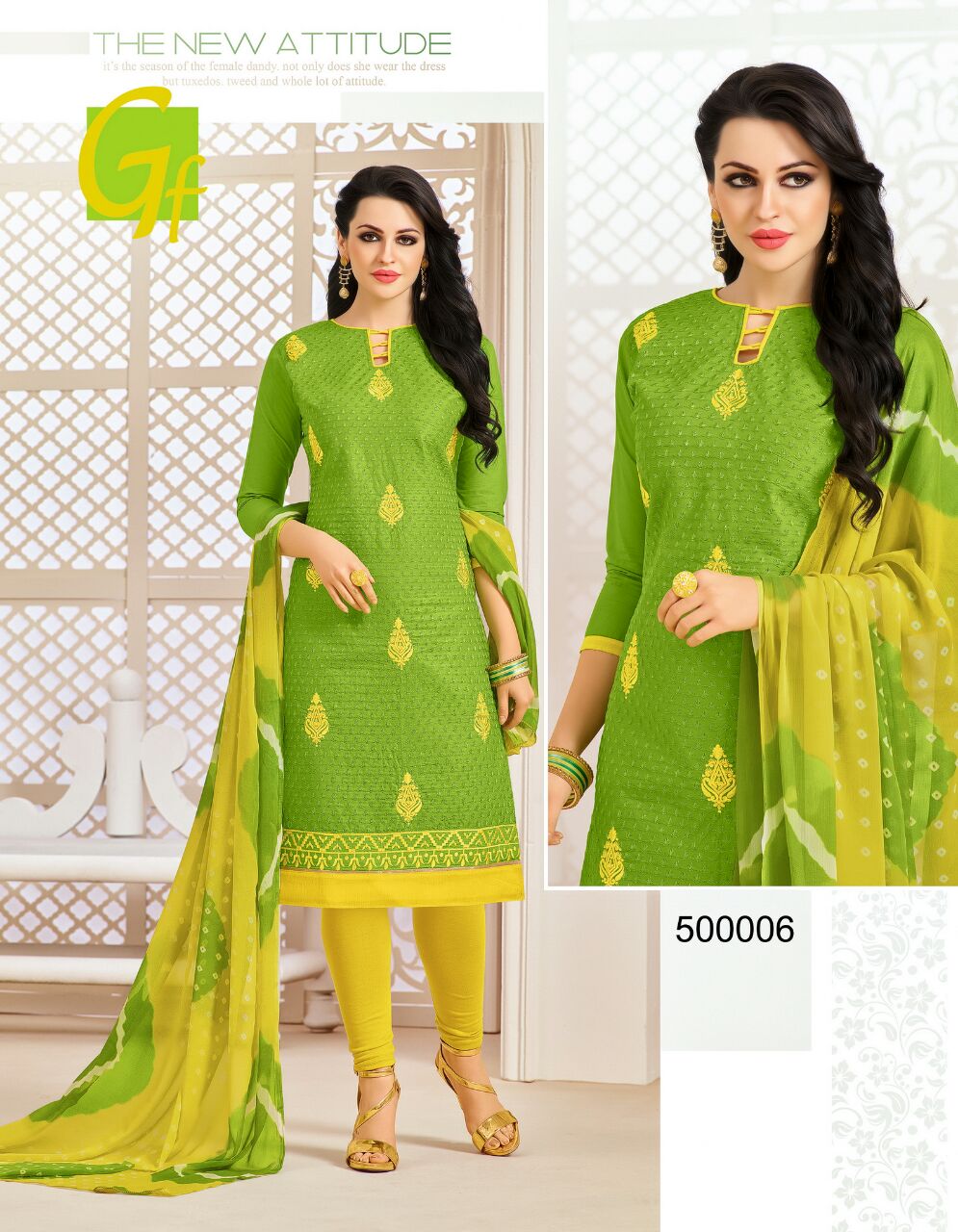 Monaco By Ganesh Fashion 500004 To 500016 Series Beautiful Stylish Fancy Colorful Party Wear & Ethnic Wear Cotton Embroidered Dresses At Wholesale Price