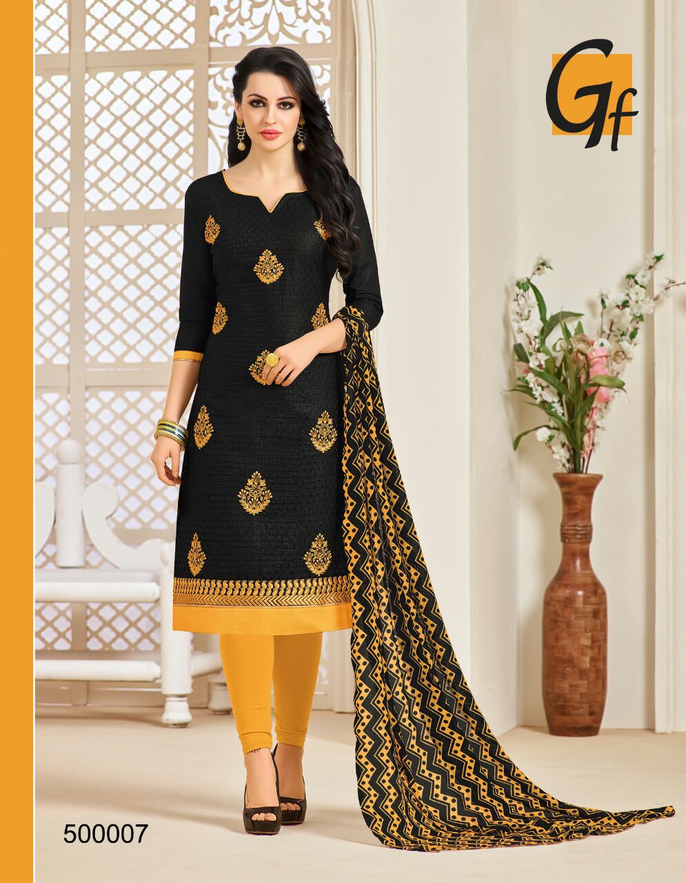 Monaco By Ganesh Fashion 500004 To 500016 Series Beautiful Stylish Fancy Colorful Party Wear & Ethnic Wear Cotton Embroidered Dresses At Wholesale Price