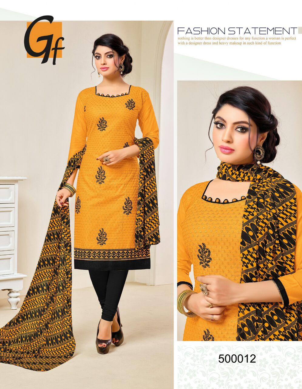 Monaco By Ganesh Fashion 500004 To 500016 Series Beautiful Stylish Fancy Colorful Party Wear & Ethnic Wear Cotton Embroidered Dresses At Wholesale Price