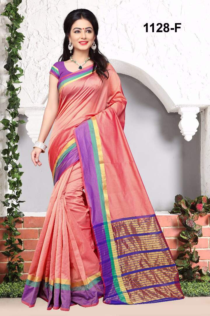 Monica Cotton Silk 1128 Series By Np Sarees Beautiful Colorful Stylish Fancy Pretty Party Wear Occasional Wear Casual Wear Printed Cotton Sarees At Wholesale Price
