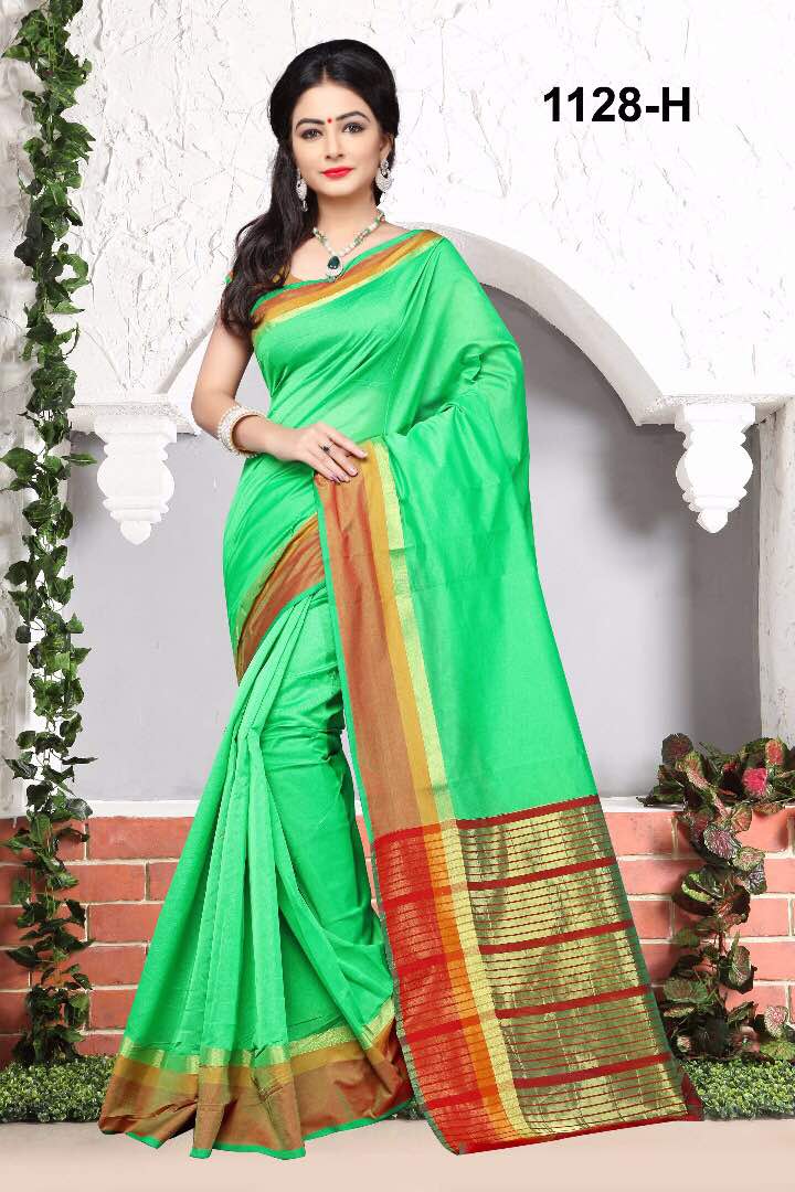 Monica Cotton Silk 1128 Series By Np Sarees Beautiful Colorful Stylish Fancy Pretty Party Wear Occasional Wear Casual Wear Printed Cotton Sarees At Wholesale Price