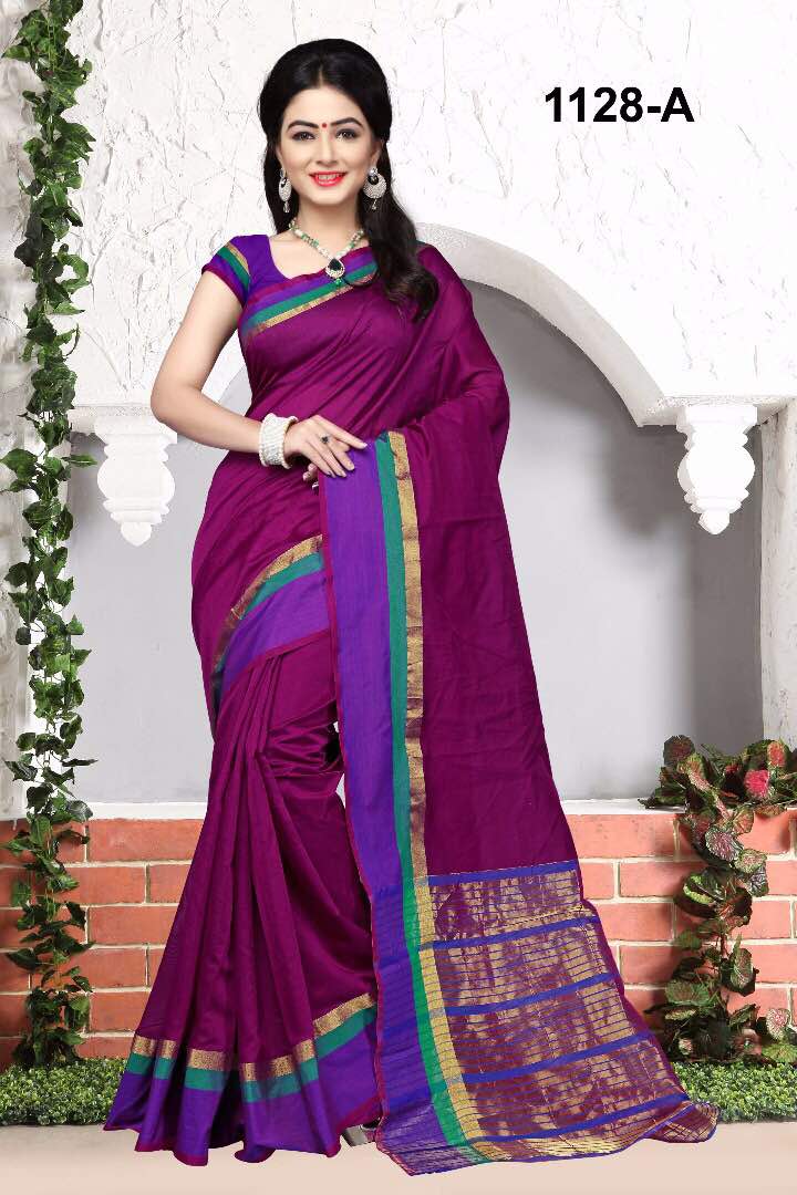 Monica Cotton Silk 1128 Series By Np Sarees Beautiful Colorful Stylish Fancy Pretty Party Wear Occasional Wear Casual Wear Printed Cotton Sarees At Wholesale Price
