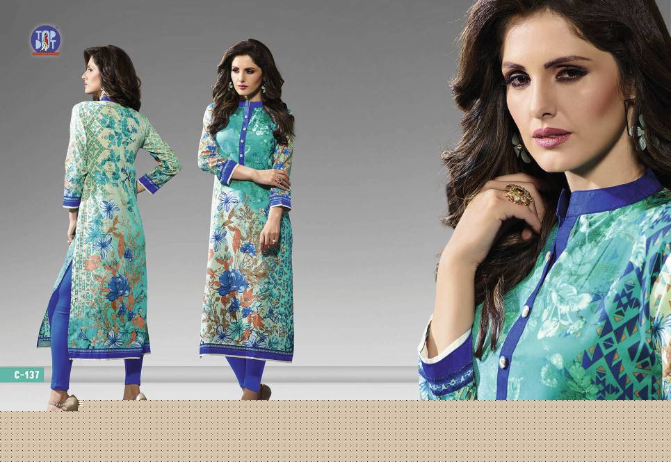 Motif-2 131 To 146 Series By Top-dot Beautiful Colorful Stylish Fancy Pretty Party Wear Casual Wear Occasional Wear Printed Kurti At Wholesale Price