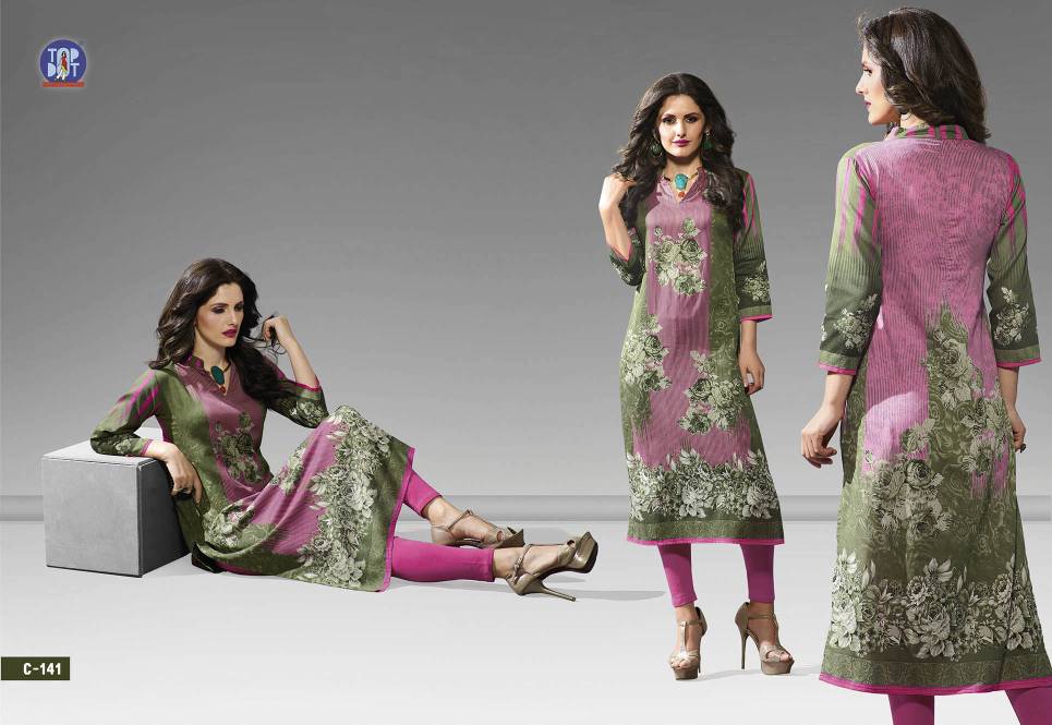 Motif-2 131 To 146 Series By Top-dot Beautiful Colorful Stylish Fancy Pretty Party Wear Casual Wear Occasional Wear Printed Kurti At Wholesale Price