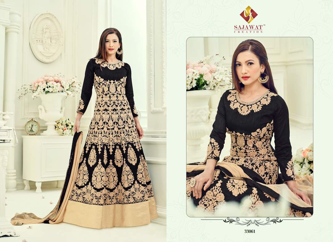 Nagin-7 33061 Series By Sajawat Creation Beautiful Embroidered Stylish Colorful Fancy Pretty Party Wear Occasional Wear Casual Wear Dresses At Wholesale Price
