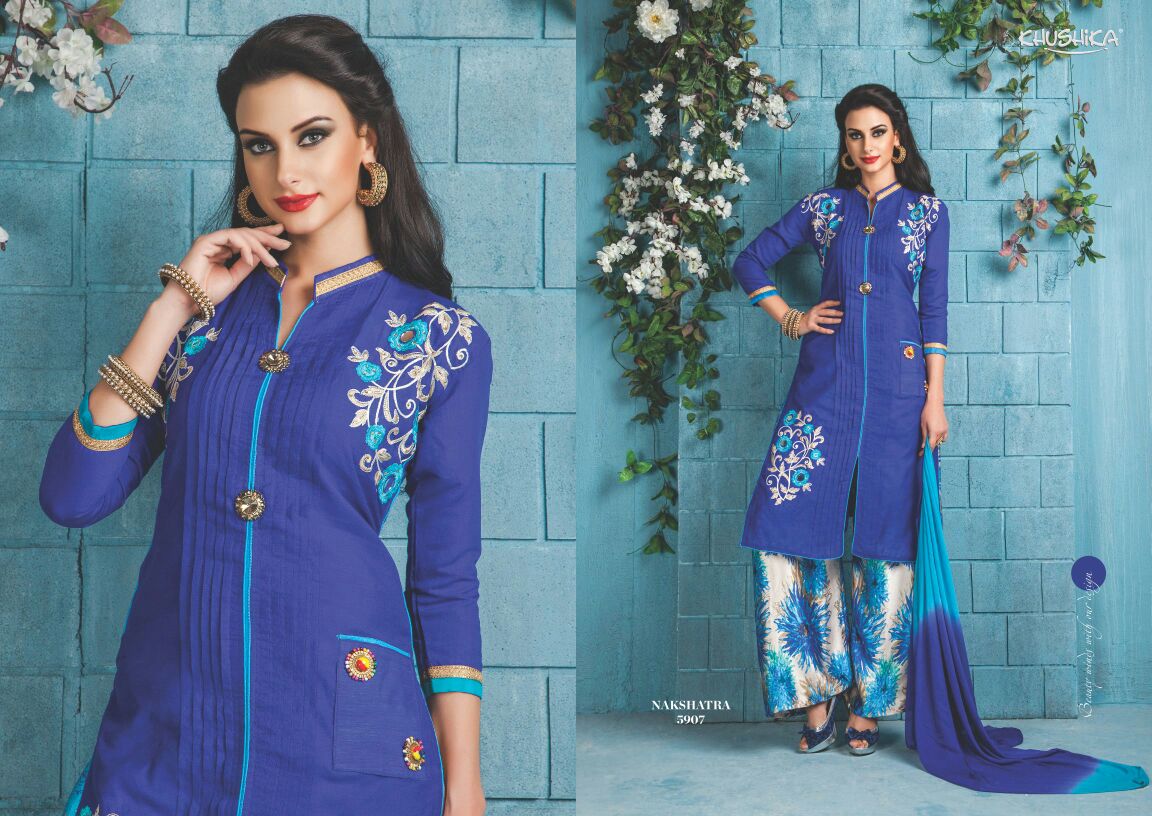 Nakshatra By Khushika 5901 To 5908 Series Designer Pakistani Suits Colorful Beautiful Stylish Fancy Party Wear & Ethnic Wear Silk Dresses At Wholesale Price