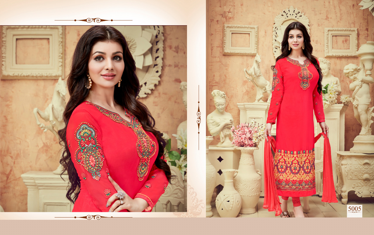 Nakshatra Vol-5 By Antique Creation 5001 To 5008 Series Indian Beautiful Colorful Wedding Collection Occasional Wear & Party Wear Georgette Dresses At Wholesale Price