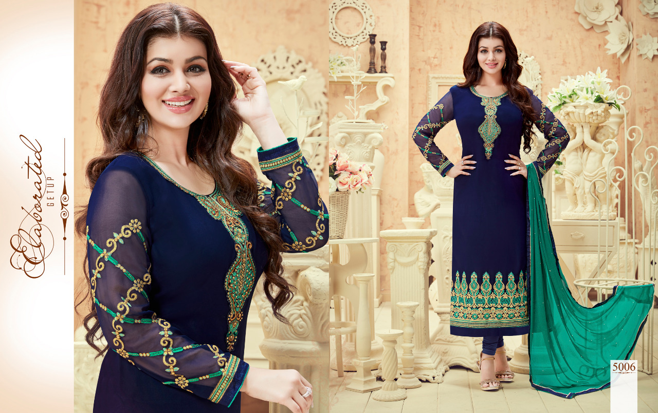 Nakshatra Vol-5 By Antique Creation 5001 To 5008 Series Indian Beautiful Colorful Wedding Collection Occasional Wear & Party Wear Georgette Dresses At Wholesale Price