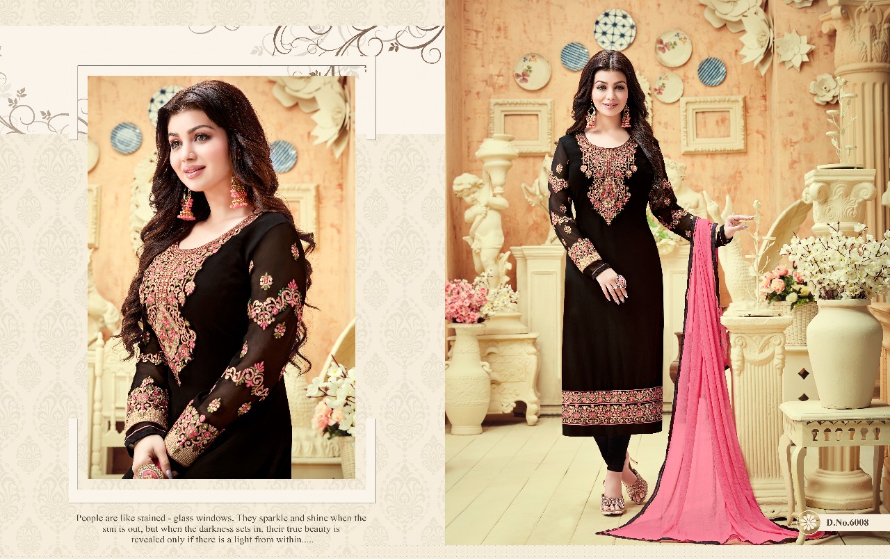 Nakshatra Vol-6 By Antique Creation 6001 To 6008 Series Indian Designer Suits Bollywood Ethnic Wear With Embroidered Work Colorful Stylish Fancy Party Wear & Occasional Wear Georgette Dresses At Wholesale Price