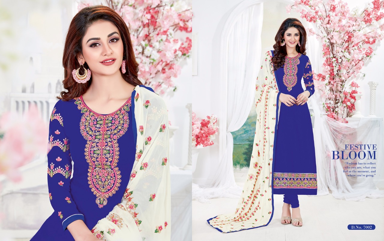 Nakshatra Vol-7 By Antique Creation 7001 To 7008 Series Beautiful Stylish Colorful Festive Collection Party Wear & Occasional Wear Georgette Dresses At Wholesale Price