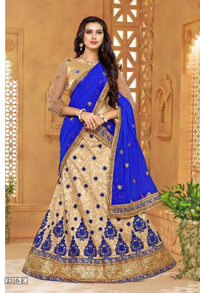 Nandana By Gajiwala 2128-e To 6993-e Series Indian Designer Beautiful Colorful Wedding Collection Party Wear & Occasional Wear Net Embroidered Lehengas At Wholesale Price