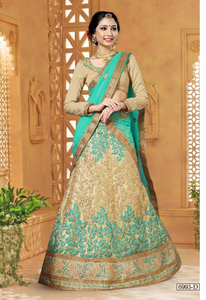 Nandana By Gajiwala 2128-e To 6993-e Series Indian Designer Beautiful Colorful Wedding Collection Party Wear & Occasional Wear Net Embroidered Lehengas At Wholesale Price