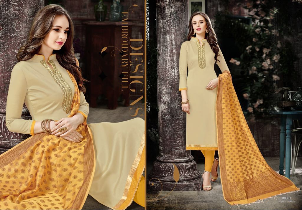 Naysa By Assian Art 88001 To 88010 Series Beautiful Stylish Colorful Fancy Party Wear & Ethnic Wear Glace Satin Dresses At Wholesale Price