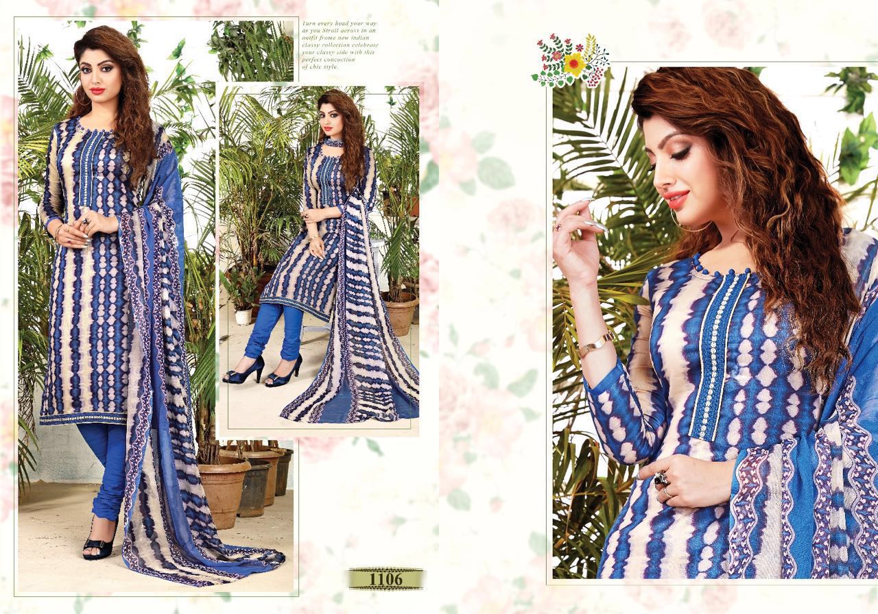 Naziya Vol-2 By Mag 1104 To 1113 Series Beautiful Colourful Ethnic Designer Digital Printed Casual Wear Fully Cotton Dresses At Wholesale Price