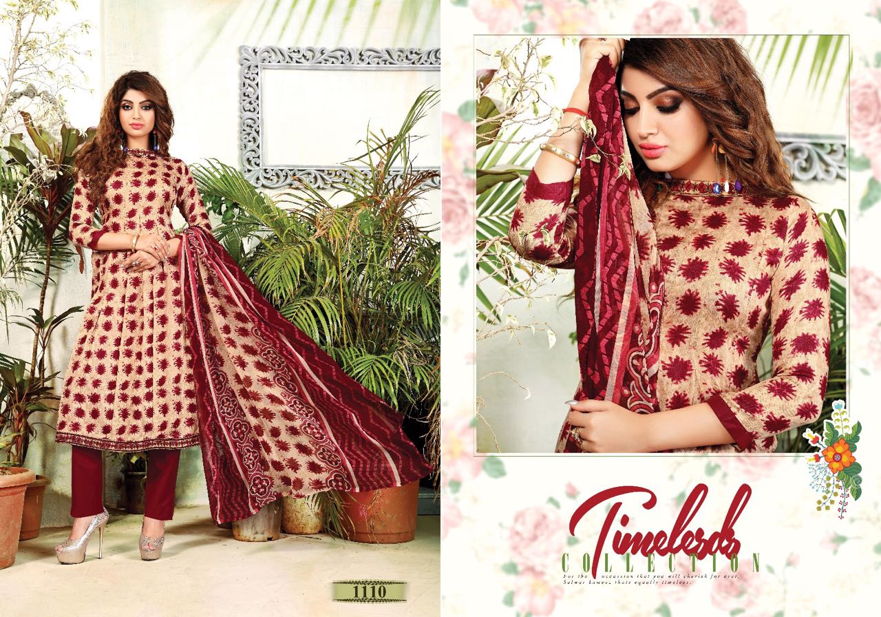 Naziya Vol-2 By Mag 1104 To 1113 Series Beautiful Colourful Ethnic Designer Digital Printed Casual Wear Fully Cotton Dresses At Wholesale Price
