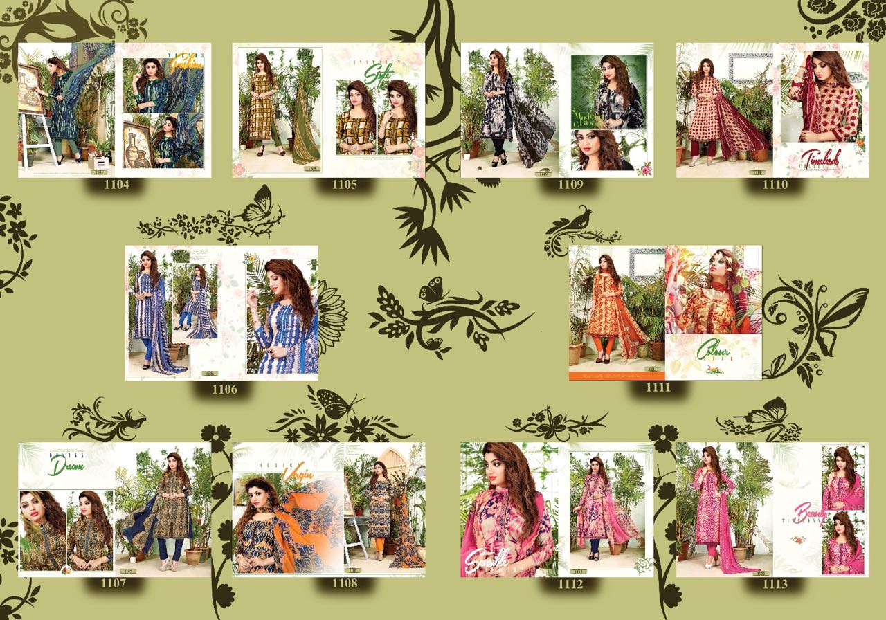 Naziya Vol-2 By Mag 1104 To 1113 Series Beautiful Colourful Ethnic Designer Digital Printed Casual Wear Fully Cotton Dresses At Wholesale Price