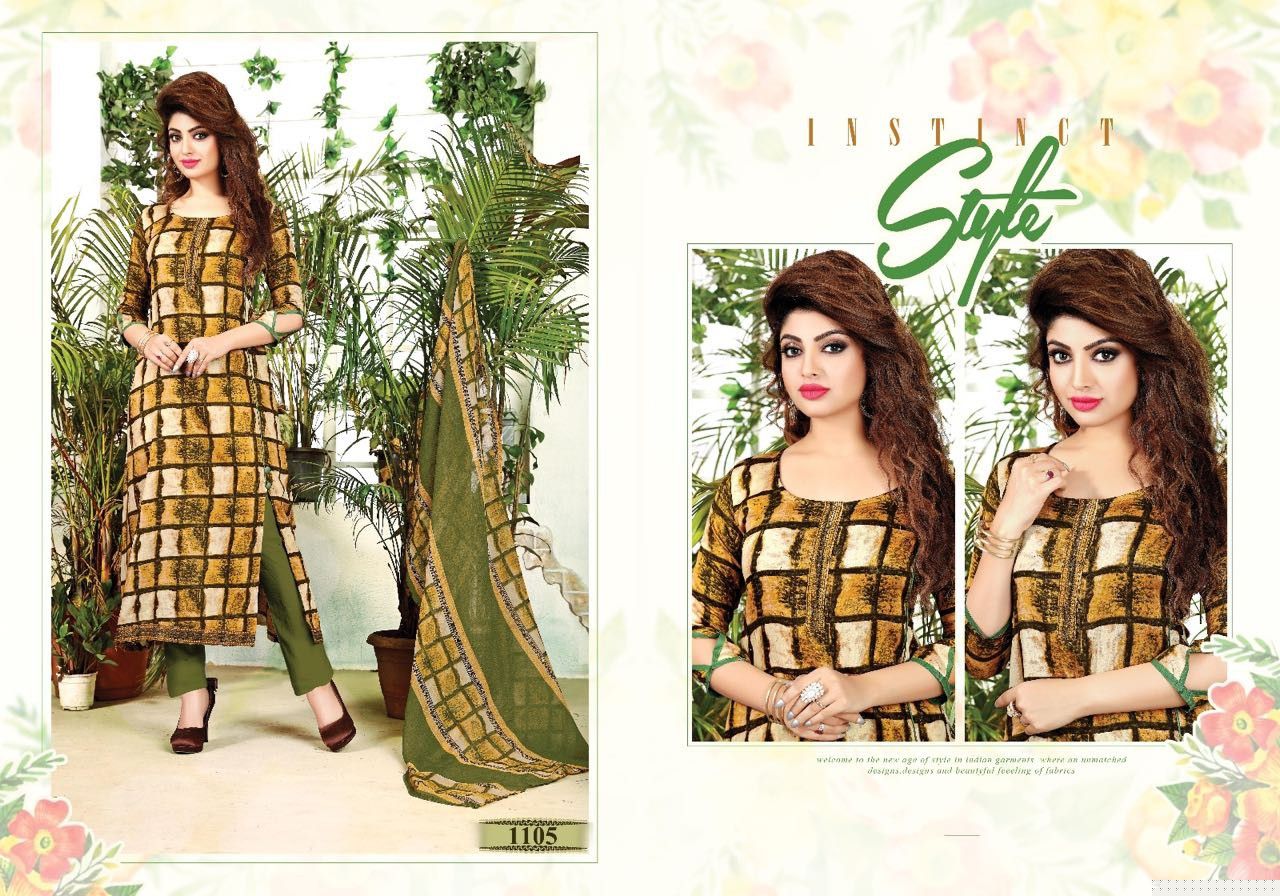 Naziya Vol-2 By Mag 1104 To 1113 Series Beautiful Stylish Colorful Ethnic Wear & Casual Wear Glace Cotton Dresses At Wholesale Price