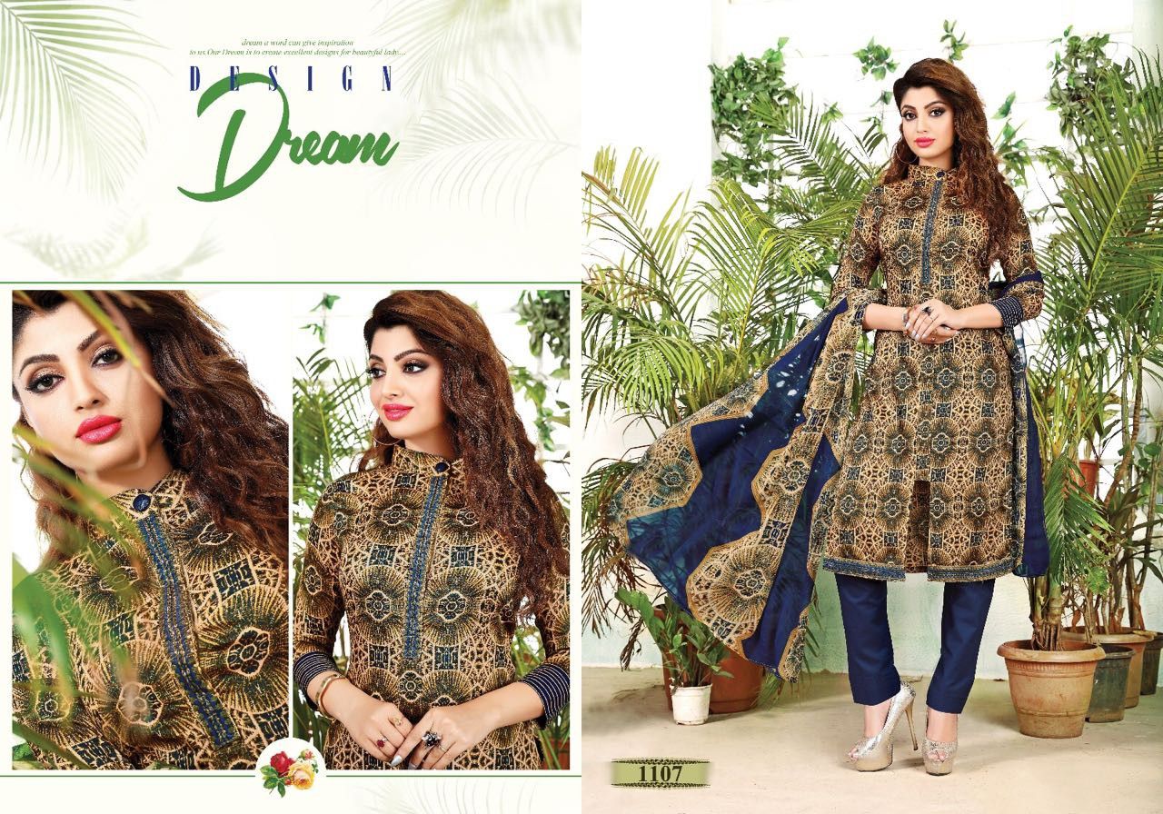 Naziya Vol-2 By Mag 1104 To 1113 Series Beautiful Stylish Colorful Ethnic Wear & Casual Wear Glace Cotton Dresses At Wholesale Price