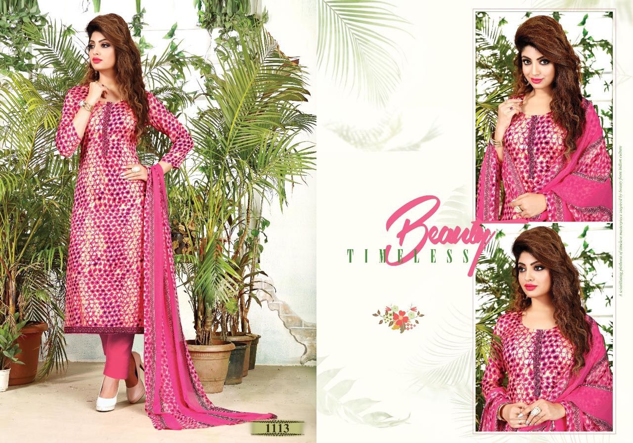 Naziya Vol-2 By Mag 1104 To 1113 Series Beautiful Stylish Colorful Ethnic Wear & Casual Wear Glace Cotton Dresses At Wholesale Price