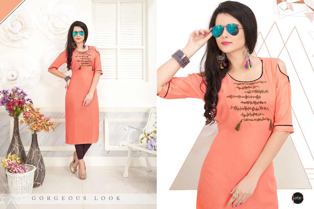 Noor By Veera Tex 1701 To 1710 Series Beautiful Colorful Stylish Fancy Casual Wear & Ethnic Wear Rayon Embroidered Kurtis At Wholesale Price