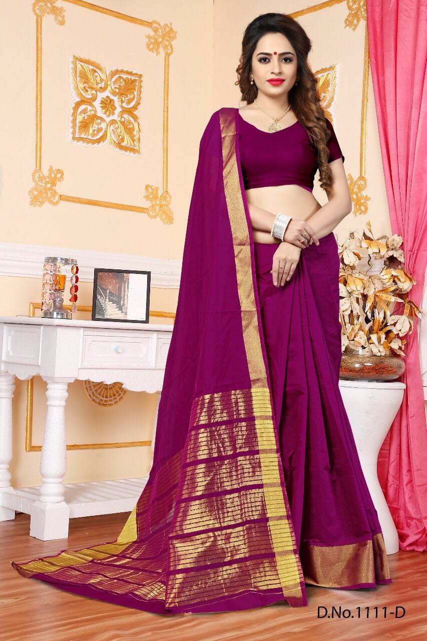 Np 1111 Colors By Np Sarees 1111-a To 1111-j Series Indian Stylish Beautiful Fancy Colorful Occasional Wear & Party Wear Cotton Printed Sarees At Wholesale Price