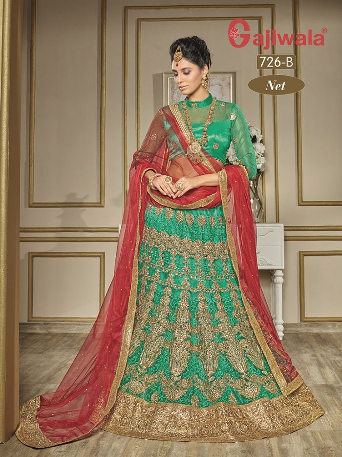 Pankhudi By Gajiwala Indian Traditional Wear Beautiful Colorful Wedding Collection Occasional Wear Net Embroidered Lehengas At Wholesale Price