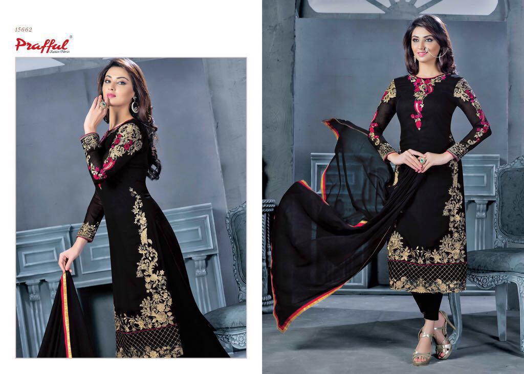 Patangaa By Prafful 15661 To 15672 Series Designer Pakistani Suits With Embroidery Work Colorful Party Wear & Occasional Wear Georgette Dresses At Wholesale Price
