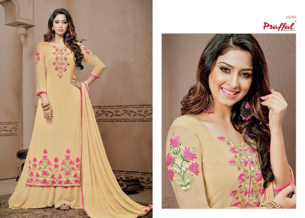 Patangaa By Prafful 15661 To 15672 Series Designer Pakistani Suits With Embroidery Work Colorful Party Wear & Occasional Wear Georgette Dresses At Wholesale Price