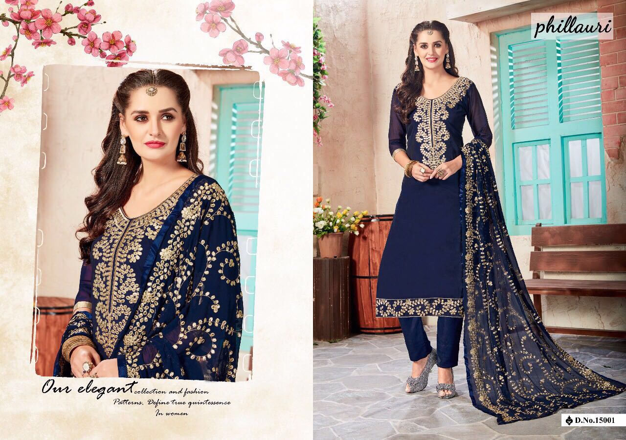 Phillauri Vol-3 Nx By Zikkra Designer Beautiful Colorful Collection Occasional Wear & Party Wear Chanderi Embroidered Dresses At Wholesale Price