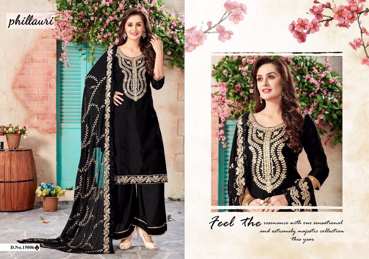 Phillauri Vol-3 Nx By Zikkra Designer Beautiful Colorful Collection Occasional Wear & Party Wear Chanderi Embroidered Dresses At Wholesale Price
