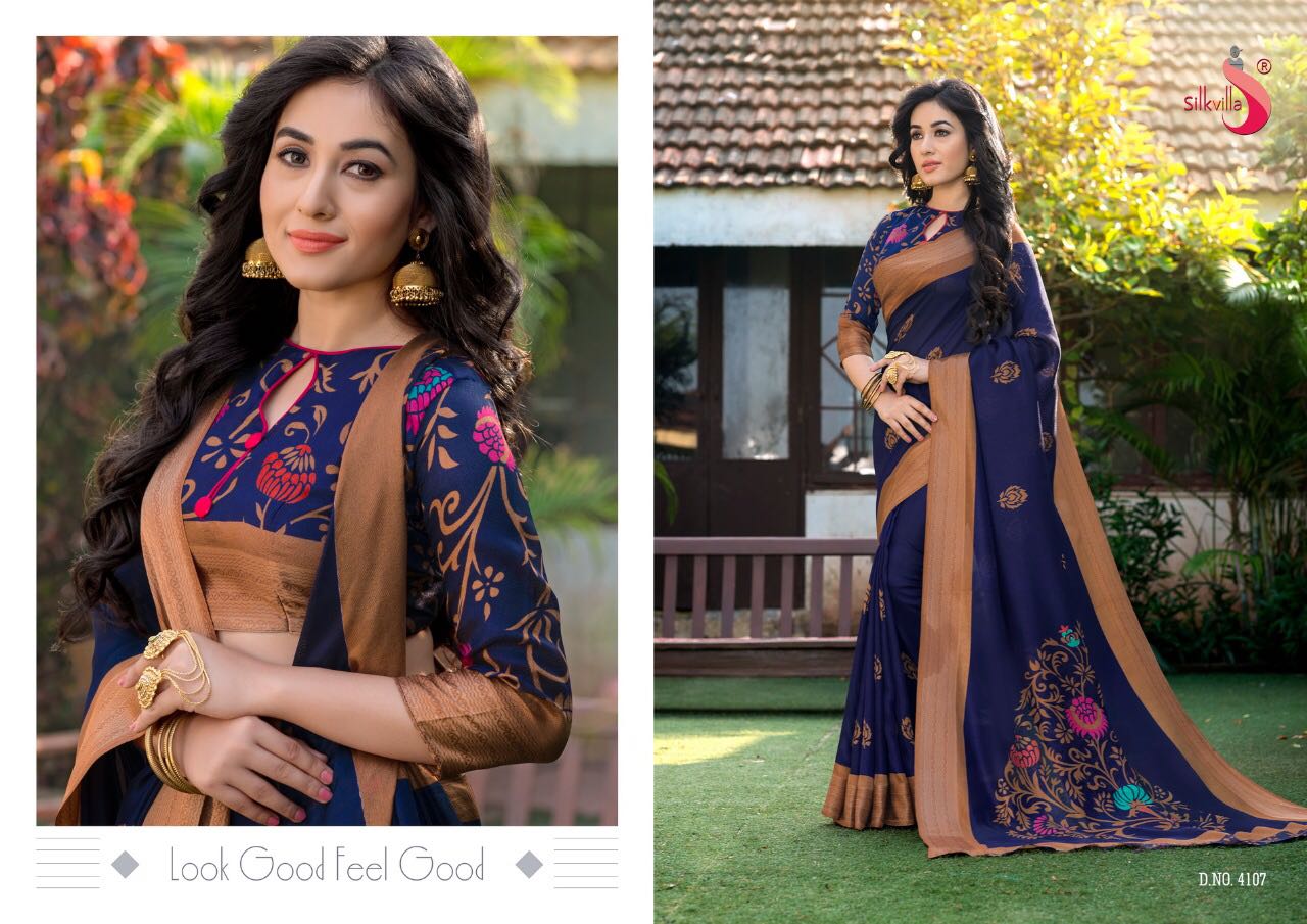 Pikasso By Silkvilla 4101 To 4111 Series Designer Beautiful Colorful Fancy Ethnic Wear & Party Wear Printed Jute Satin Border Sarees At Wholesale Price