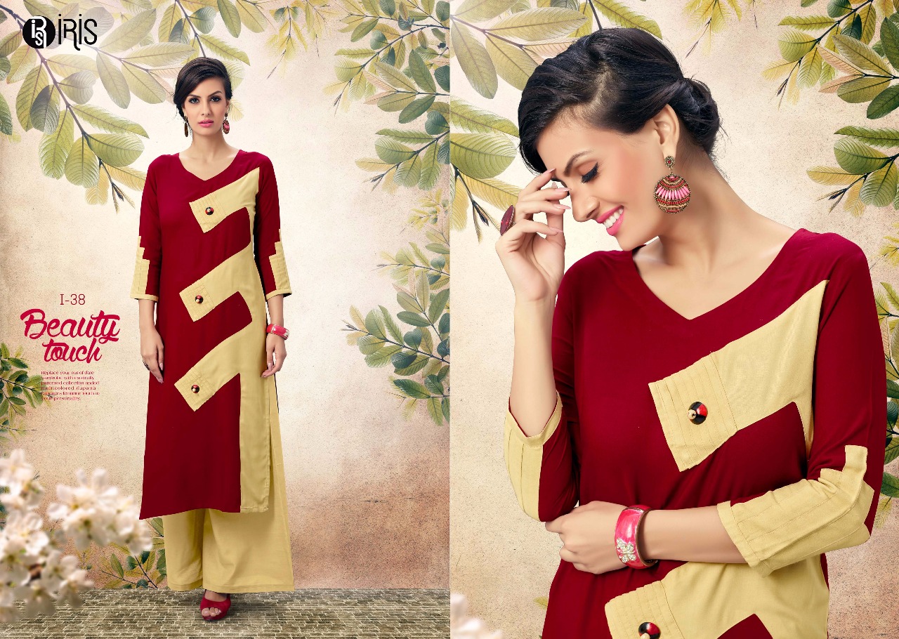 Plush By Iris 35 To 44 Series Stylish Beautiful Colorful Fancy Ethnic Wear & Casual Wear Rayon Cotton Printed Kurtis At Wholesale Price