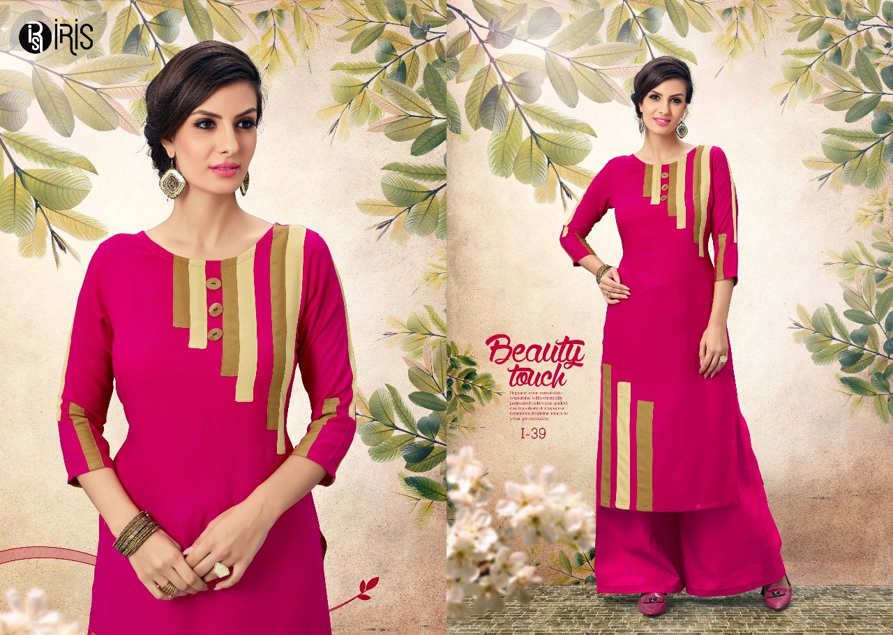 Plush By Iris 35 To 44 Series Stylish Beautiful Colorful Fancy Ethnic Wear & Casual Wear Rayon Cotton Printed Kurtis At Wholesale Price