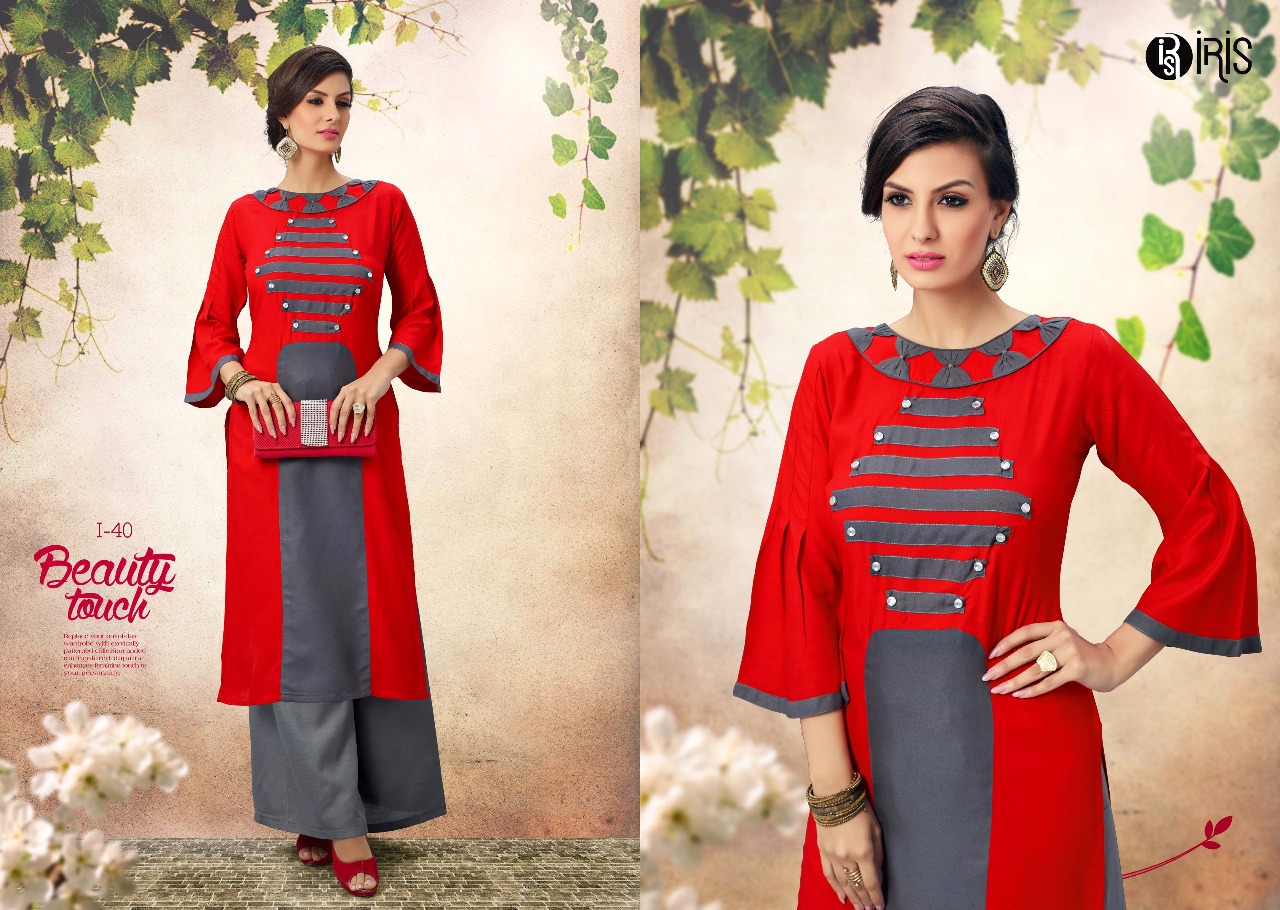 Plush By Iris 35 To 44 Series Stylish Beautiful Colorful Fancy Ethnic Wear & Casual Wear Rayon Cotton Printed Kurtis At Wholesale Price