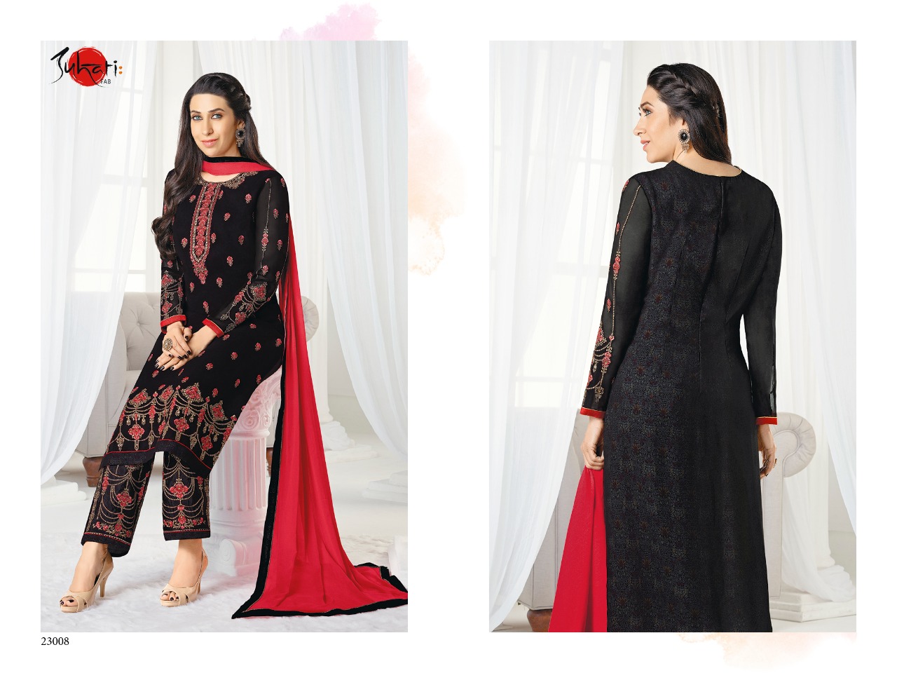 Preet By Suhati Fab 23004 To 23012 Series Designer Pakistani Suits Embroidered Beautiful Fancy Colorful Party Wear & Occasional Wear Faux Georgette Dresses At Wholesale Price