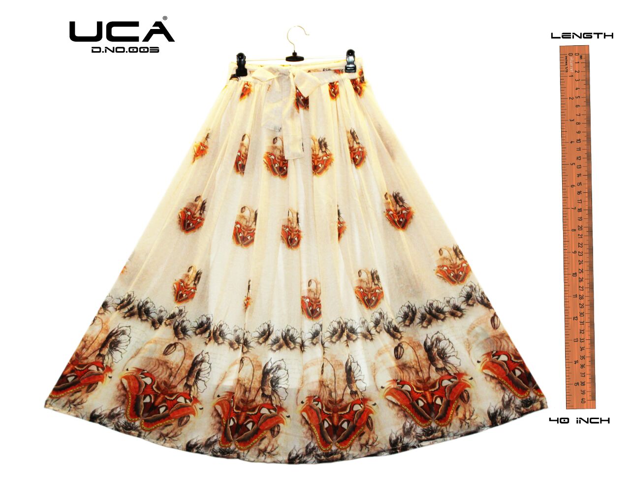 Printed Skirt-11 001 To 017 Series By Uca Beautiful Colourful Stylish Fancy Pretty Party Wear Occasional Wear Casual Wear Printed Georgette Skirt At Wholesale Price