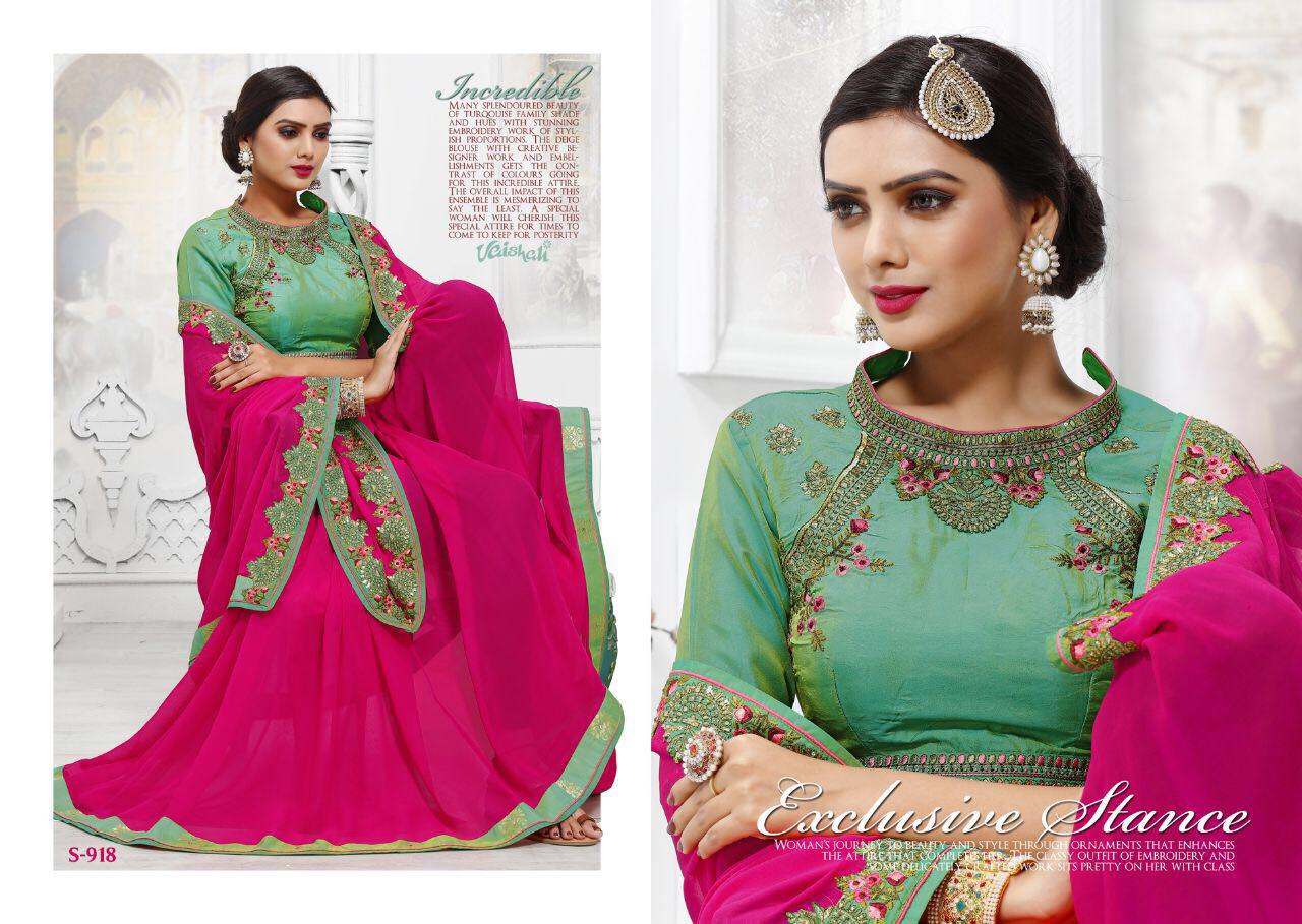 Quintessential By Vaishali Fashions 911 To 921 Series Indian Beautiful Stylish Colorful Fancy Occasional Wear & Party Wear Fancy Stance Sarees At Wholesale Price