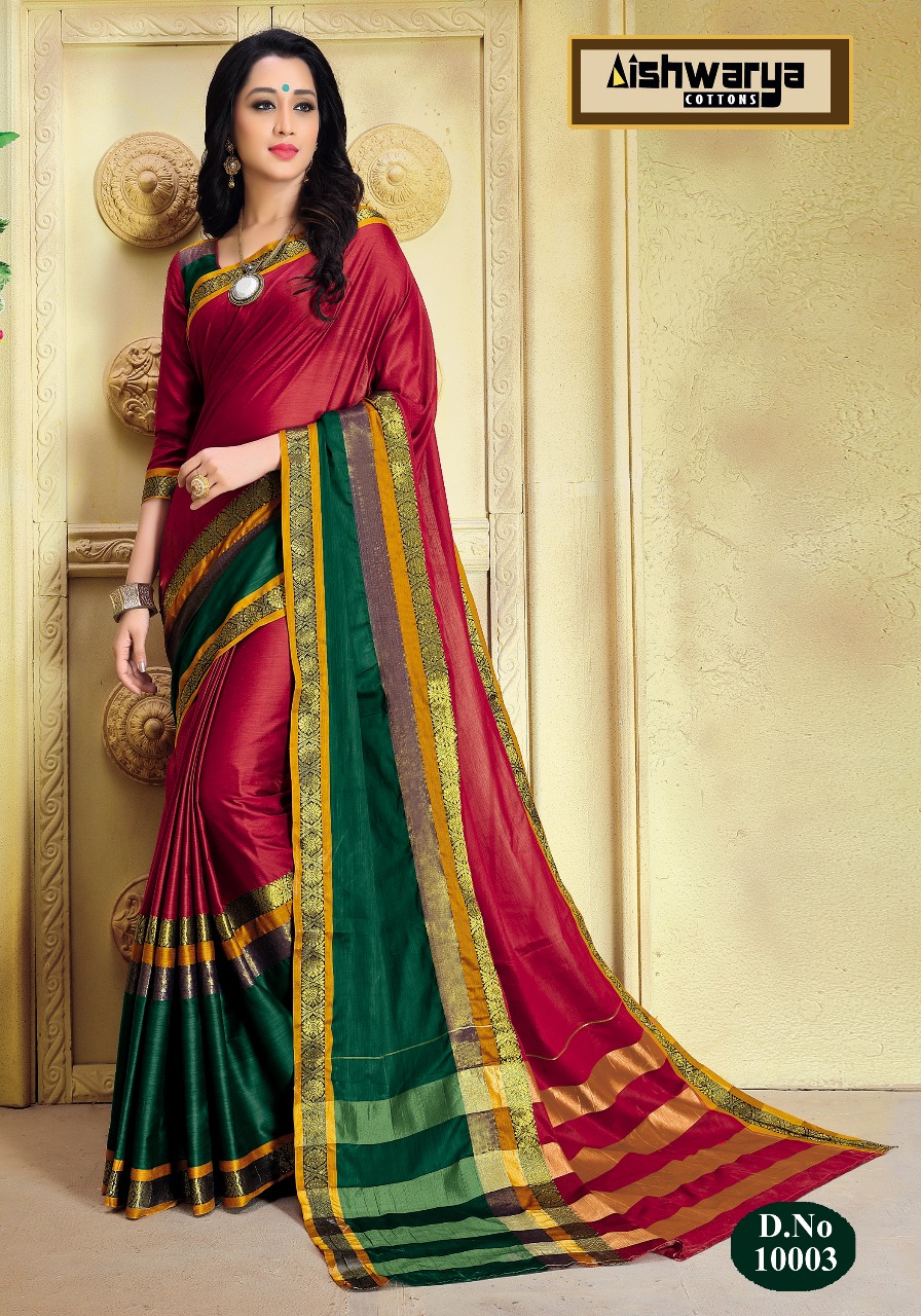 Rakhi By Aishwarya 10001 To 10014 Series Beautiful Colorful Fancy Stylish Party Wear & Occasional Wear Pure Silk Cotton Sarees At Wholesale Price