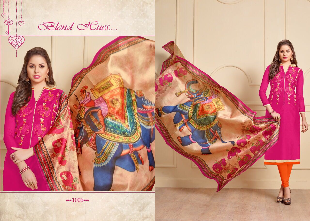 Rangeen By Roop Nikhar Designers 1001 To 1011 Beautiful Stylish Fancy Colorful Party Wear & Ethnic Wear Modal Silk Dresses At Wholesale Price