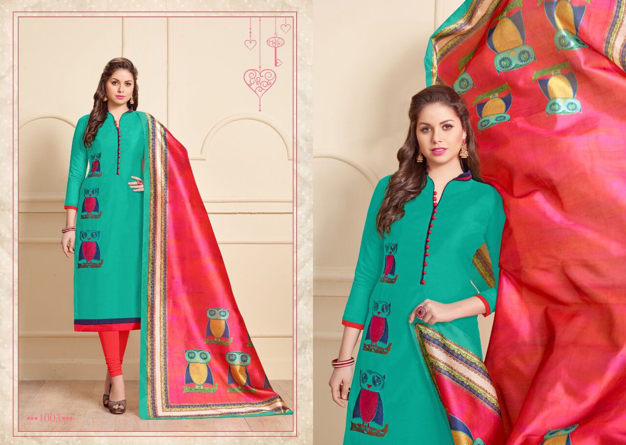 Rangeen By Roop Nikhar Designers 1001 To 1011 Beautiful Stylish Fancy Colorful Party Wear & Ethnic Wear Modal Silk Dresses At Wholesale Price