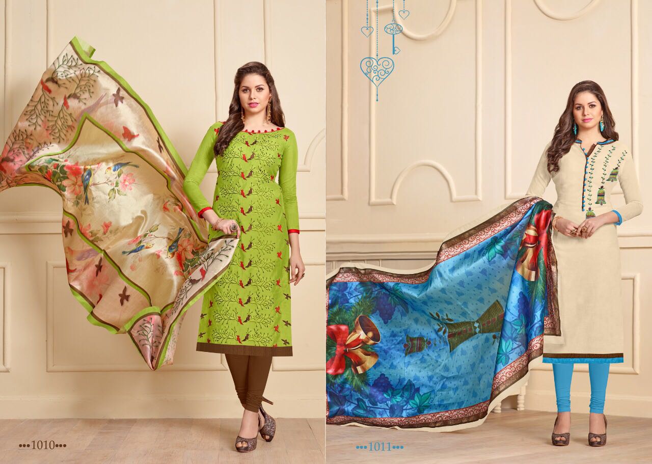 Rangeen By Roop Nikhar Designers 1001 To 1011 Beautiful Stylish Fancy Colorful Party Wear & Ethnic Wear Modal Silk Dresses At Wholesale Price